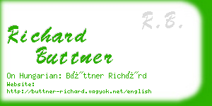 richard buttner business card